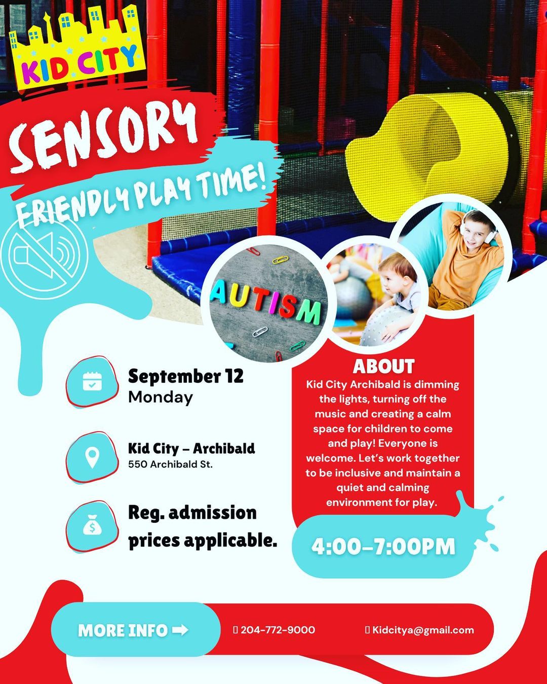 Sensory Friendly Playtime at KidsPlay - KidsPlay